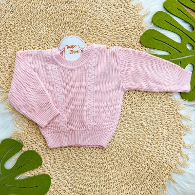 Blusa de Linha Ponto Alto Fechado - Rosa